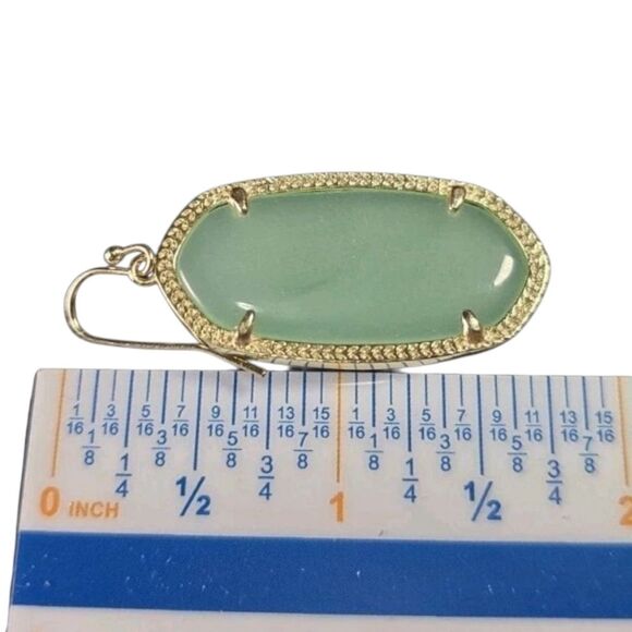 Kendra Scott Elle Earrings in Chalcedony 14K Gold Plated - Picture 4 of 8